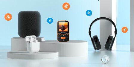 MP3 speler - Etac&eacute; - Bluetooth - 16GB Zwart