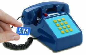 Seniorentelefoon met sim-kaart - Nostalgisch - Klassiek jaren &#039;70 ontwerp - Opis (Druktoetsen)