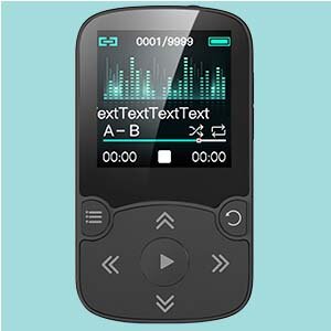 MP3 speler - Agptek - Bluetooth - 32GB Zwart