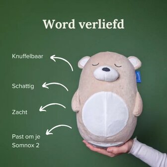 Zachte teddy hoes voor Somnox slaaprobot, gemakkelijk verwijderbaar