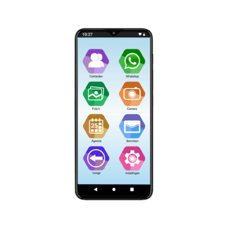 Seniorentelefoon - Easy Smartphone M - Eenvoudig en veilig