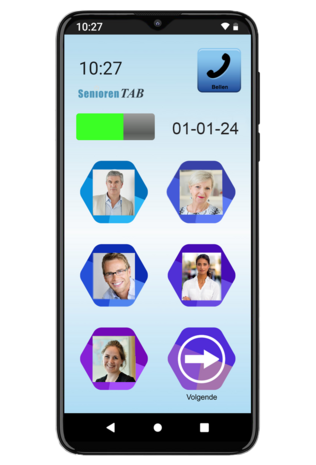startscherm: Seniorentelefoon - Easy Smartphone M - Eenvoudig en veilig