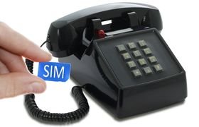 Seniorentelefoon voor bellen met sim-kaart - Klassiek jaren '70 ontwerp - Opis (Druktoetsen)
