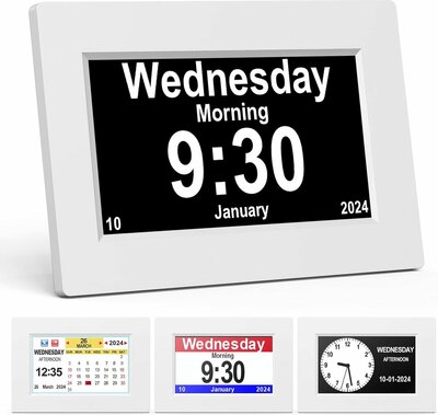 Digitale kalenderklok | Oplaadbare batterij