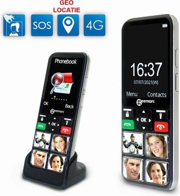 Seniorentelefoon - CL8000 - 4G - 4 foto(druk)toetsen - GPS - SOS