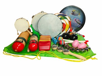 Muzikale verkenningszak - 14 delige percussieset